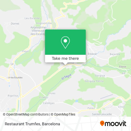 Restaurant Trumfes map