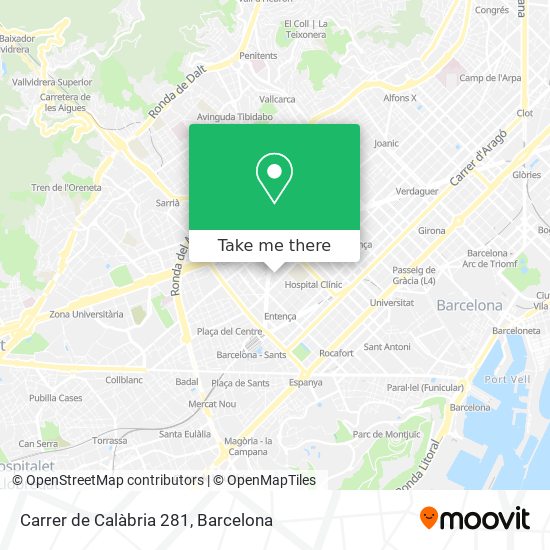 Carrer de Calàbria 281 map