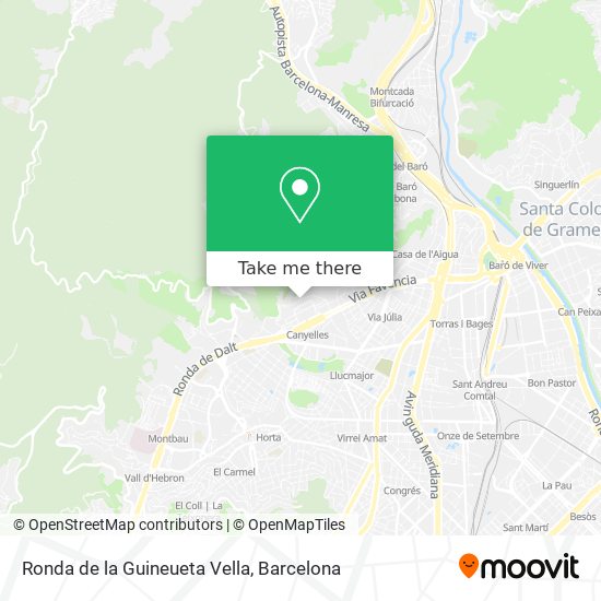 Ronda de la Guineueta Vella map
