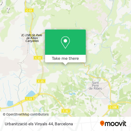 Urbanització els Vinyals 44 map