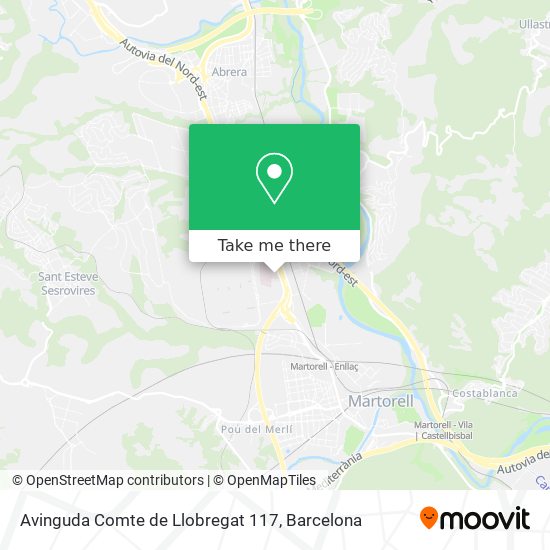 Avinguda Comte de Llobregat 117 map