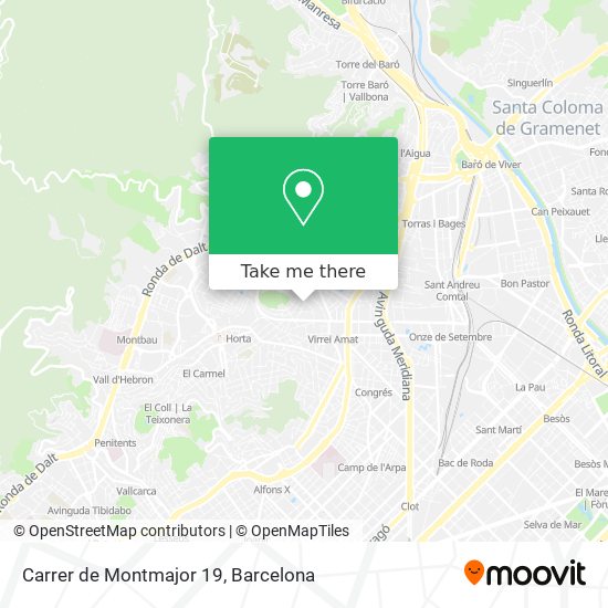 Carrer de Montmajor 19 map