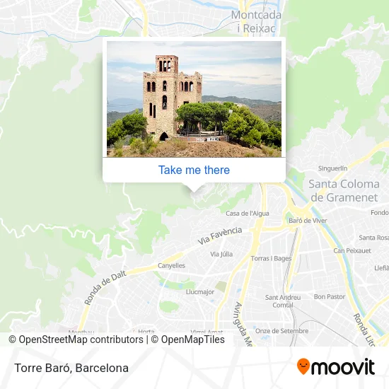 Torre Baró map
