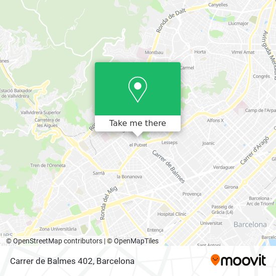 Carrer de Balmes 402 map