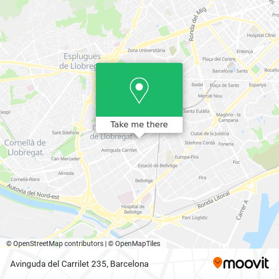 Avinguda del Carrilet 235 map