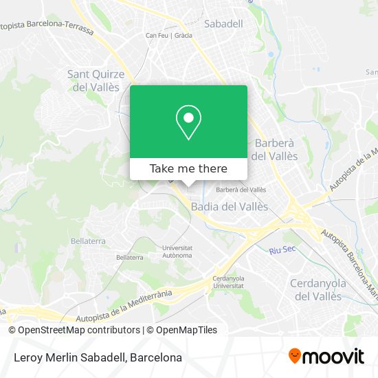 mapa Leroy Merlin Sabadell