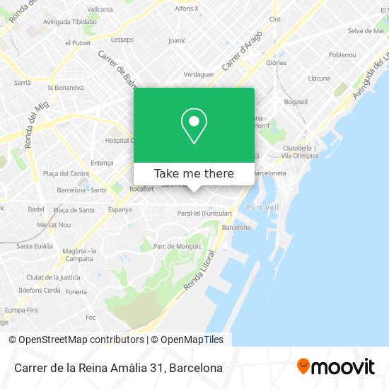 mapa Carrer de la Reina Amàlia 31