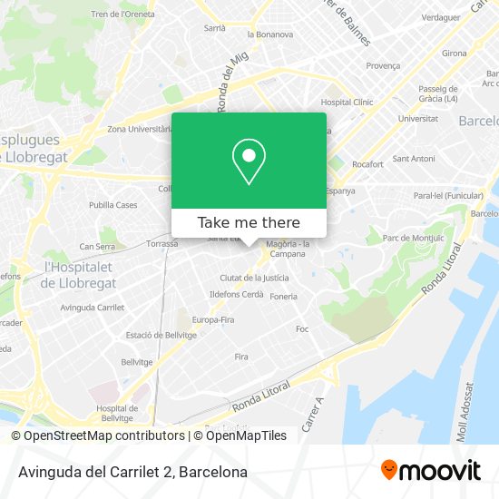 Avinguda del Carrilet 2 map