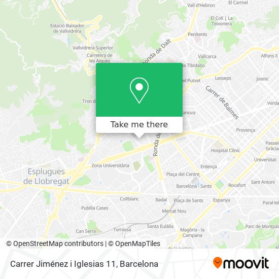 Carrer Jiménez i Iglesias 11 map