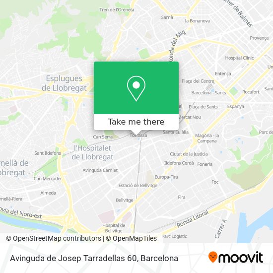 mapa Avinguda de Josep Tarradellas 60