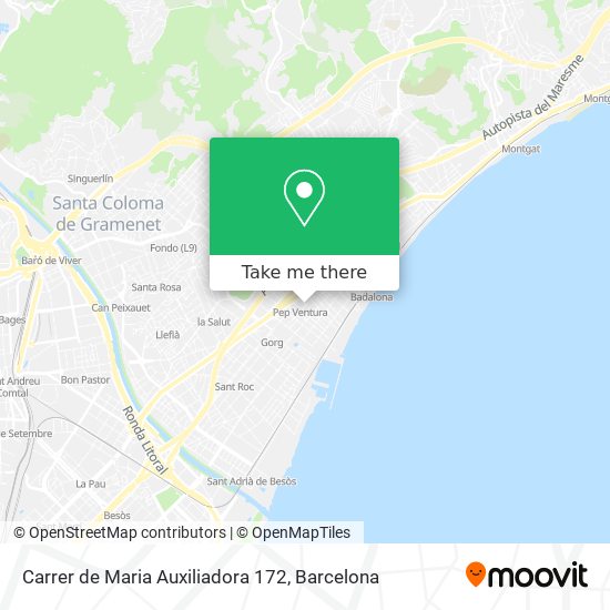 Carrer de Maria Auxiliadora 172 map