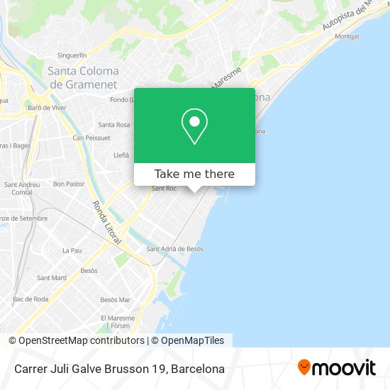 Carrer Juli Galve Brusson 19 map