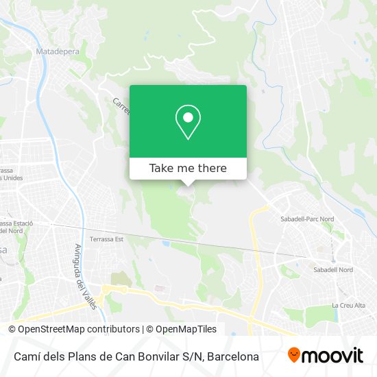 Camí dels Plans de Can Bonvilar S / N map