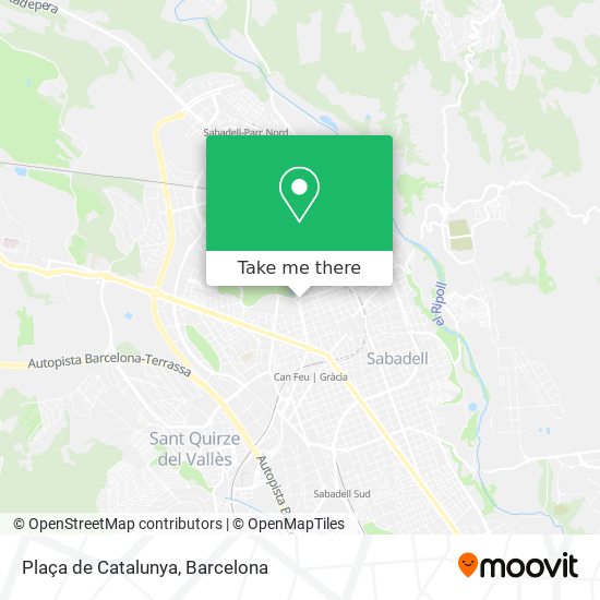 mapa Plaça de Catalunya