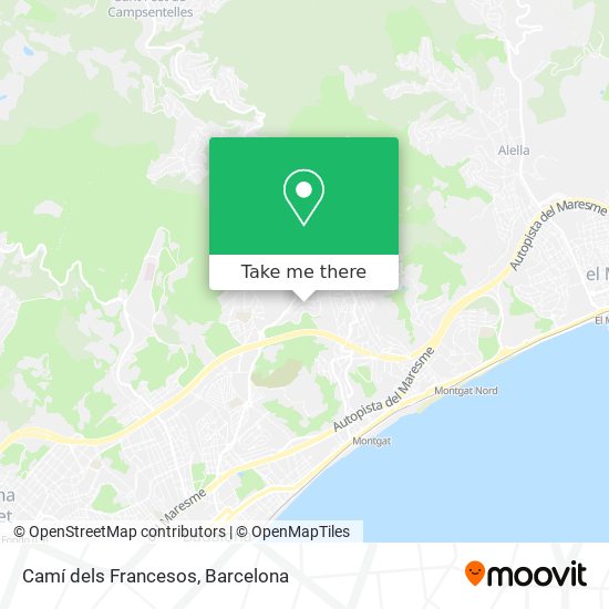 Camí dels Francesos map