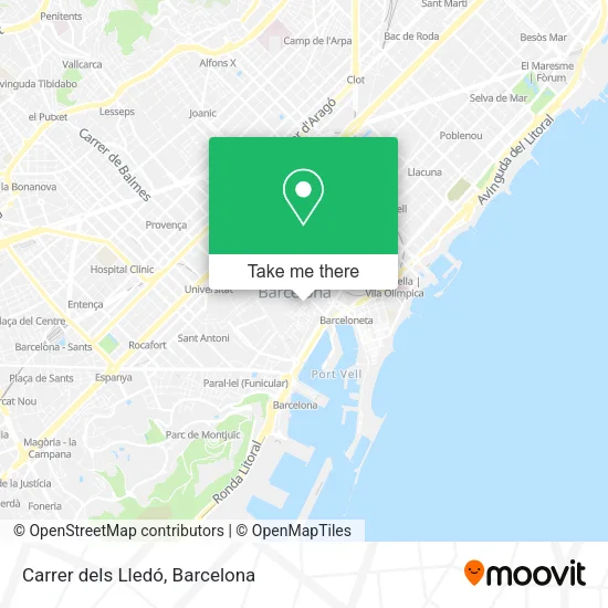 Carrer dels Lledó map