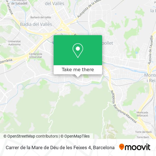 Carrer de la Mare de Déu de les Feixes 4 map