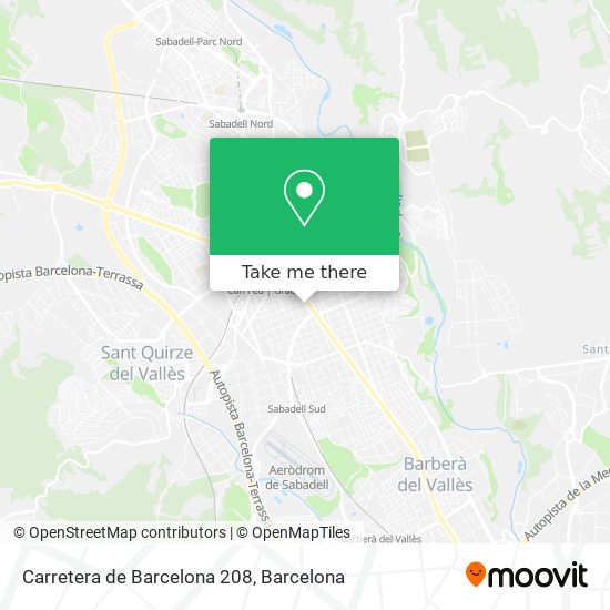 mapa Carretera de Barcelona 208