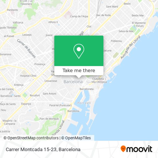 Carrer Montcada 15-23 map