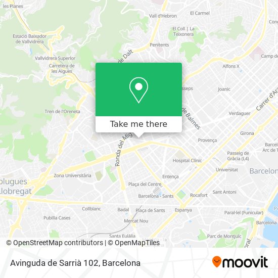 Avinguda de Sarrià 102 map