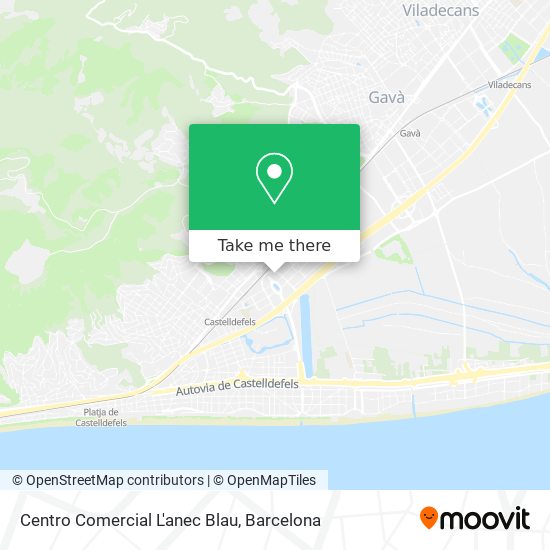 Centro Comercial L'anec Blau map