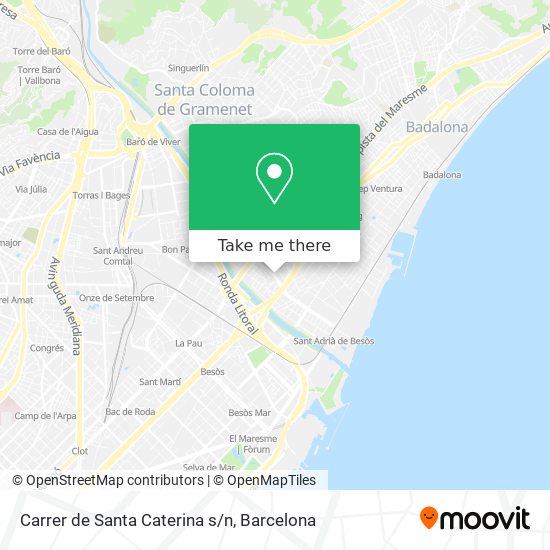 mapa Carrer de Santa Caterina s/n
