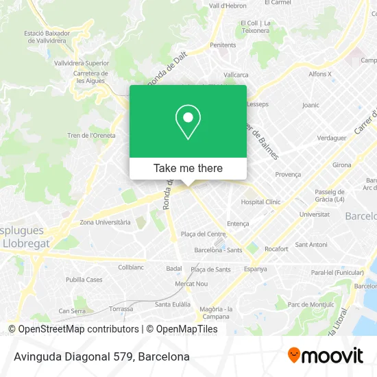 Avinguda Diagonal 579 map
