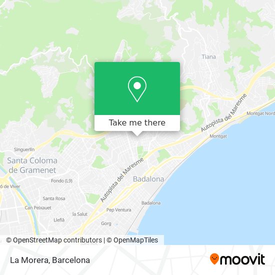 La Morera map