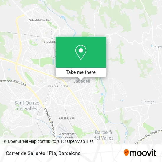mapa Carrer de Sallarès i Pla