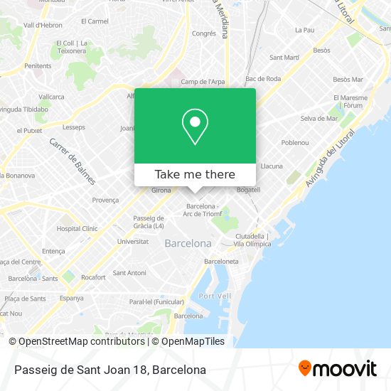 Passeig de Sant Joan 18 map