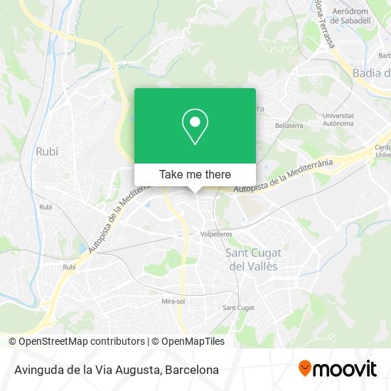 Avinguda de la Via Augusta map