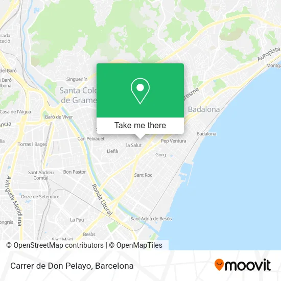 Carrer de Don Pelayo map