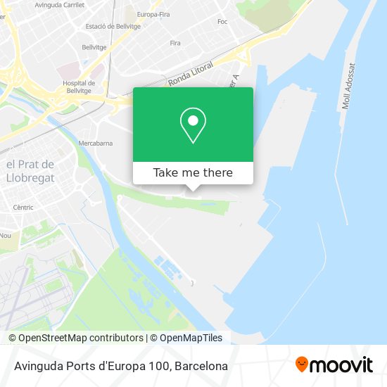 Avinguda Ports d'Europa 100 map