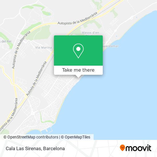 Cala Las Sirenas map