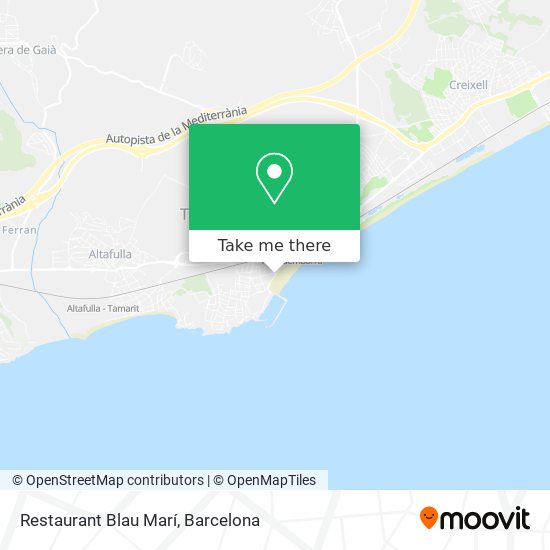 Restaurant Blau Marí map