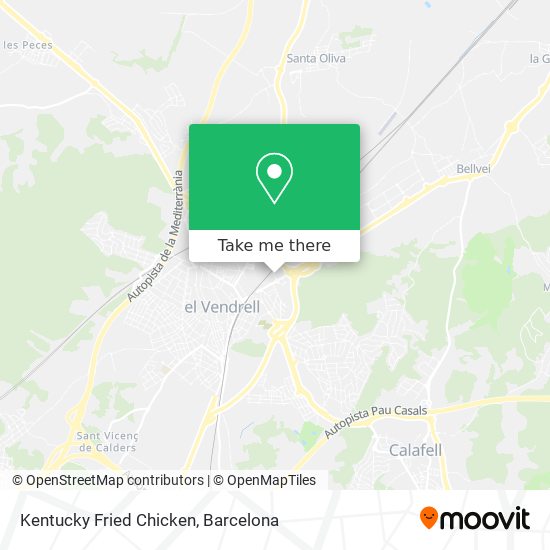 Kentucky Fried Chicken map