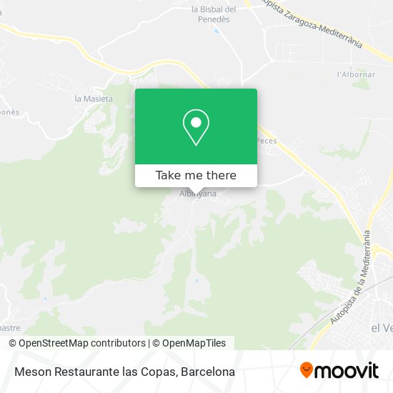 Meson Restaurante las Copas map
