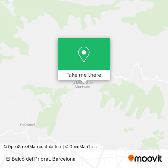 El Balcó del Priorat map