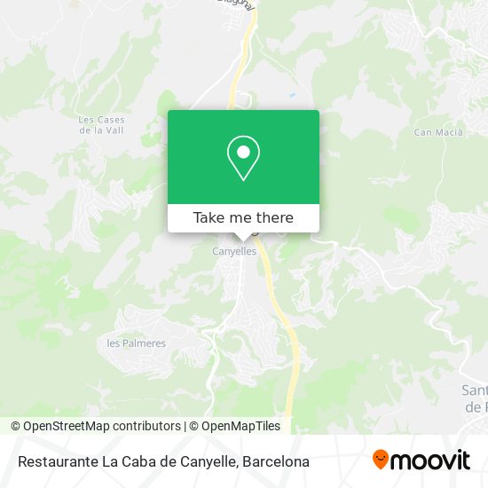 Restaurante La Caba de Canyelle map