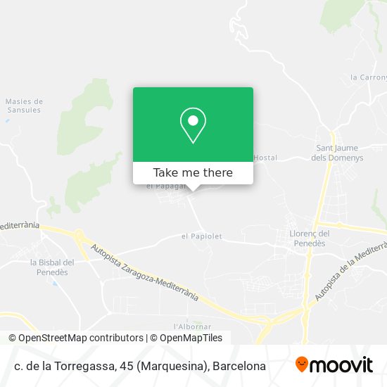 c. de la Torregassa, 45 (Marquesina) map