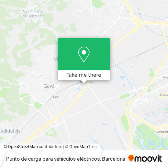 Punto de carga para vehículos eléctricos map
