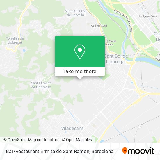 Bar / Restaurant Ermita de Sant Ramon map