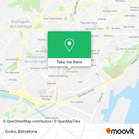 Goiko map