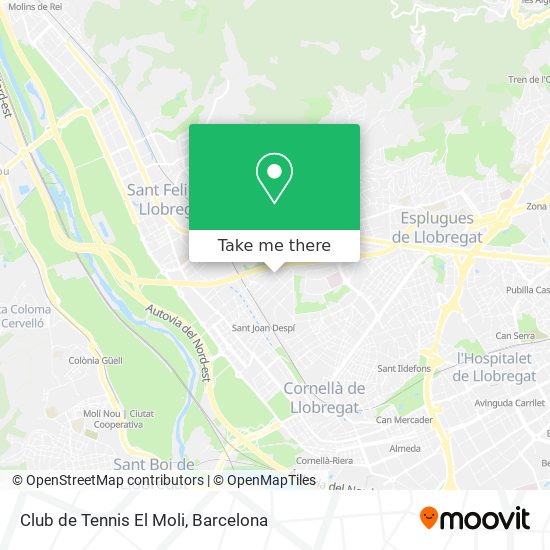 Club de Tennis El Moli map