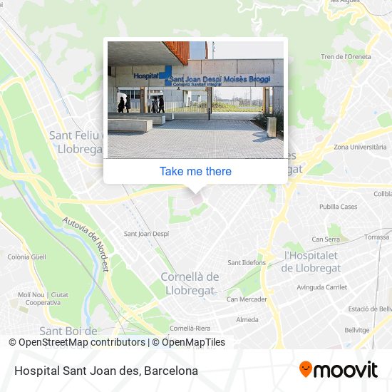 Hospital Sant Joan des map