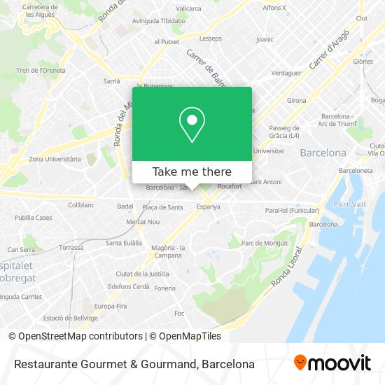 mapa Restaurante Gourmet & Gourmand