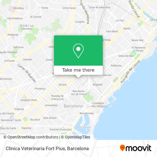 Clínica Veterinaria Fort Pius map