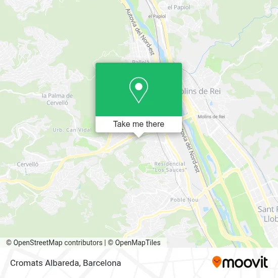 Cromats Albareda map