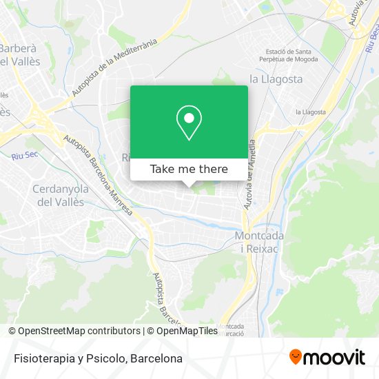 Fisioterapia y Psicolo map
