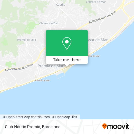 Club Nàutic Premià map